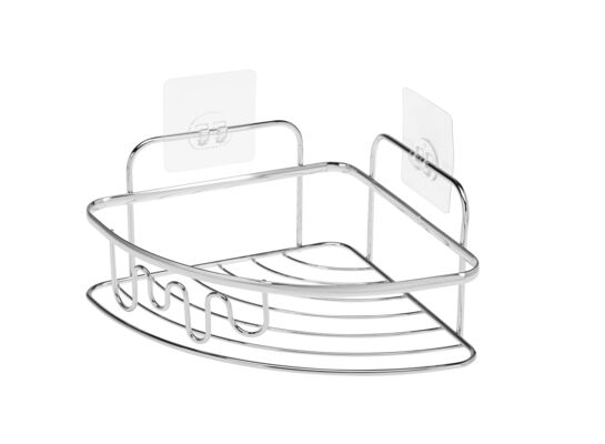 Półka łazienkowa narożna Axel 21 x 21 x 11 cm chrom