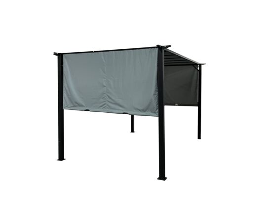 Pawilon ogrodowy 3,5 x 2,5 m z przesuwnymi ściankami grafit