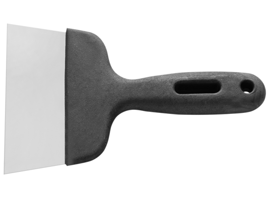 Skrobak M7 11,5 cm nierdzewna rączka plastikowa czarna