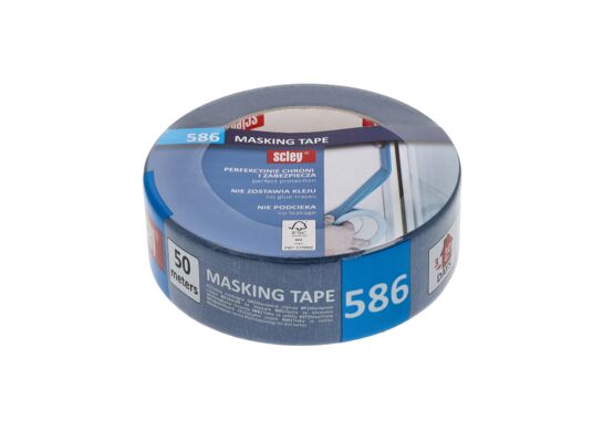 Scley taśma maskująca 38 mm x 50 m niebieska akryl 30 dni FSC