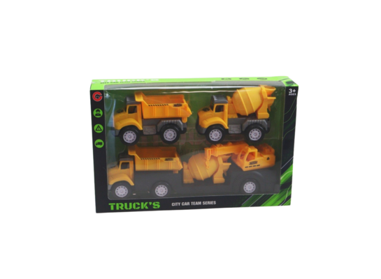 Pojazdy budowlane 3 szt żółte