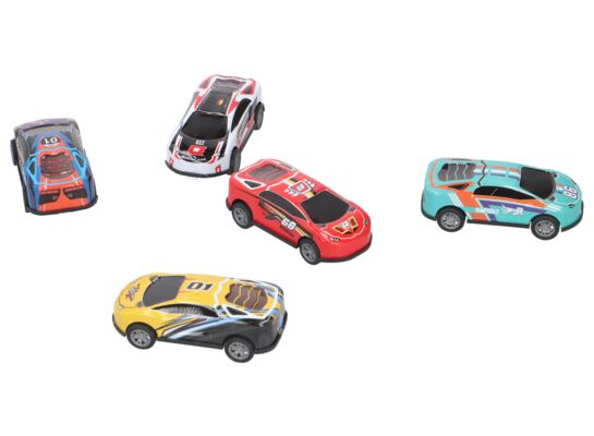 Auta wyścigowe 5 szt mix kolorów