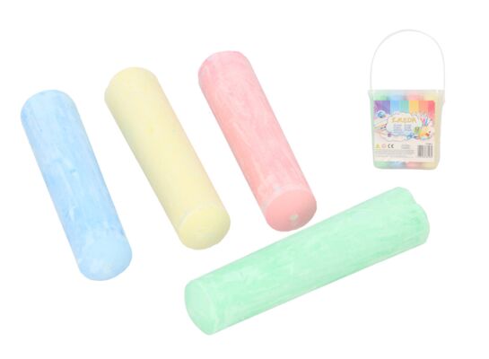 Kreda kolorowa 12 szt w wiaderku