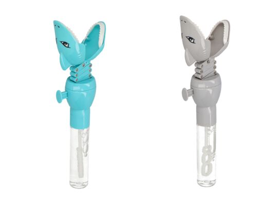 Bańki mydlane 40 ml rekin 15 cm niebieskie/szare