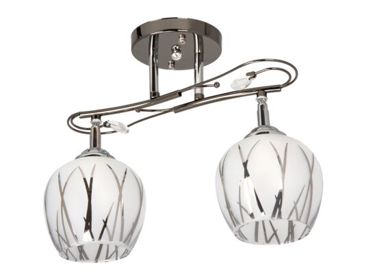 Lampa sufitowa W-A 2435 2 x E27 chrom/mleczny