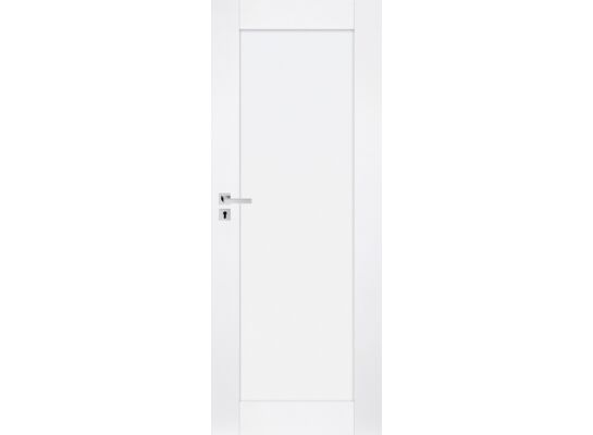 Drzwi wewnętrzne Elegance slim 12 biały pełne 80 P