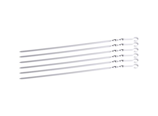 Szpikulce do szaszłyków ze stali chromowanej 60 cm 6 sztuk Floraland