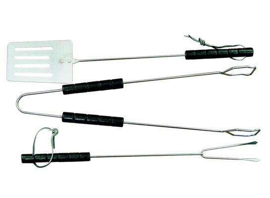 Zestaw akcesoriów do grilla szczypce, łopatka, widelec Floraland