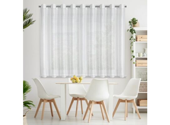 Firana na przelotkach SIBEL 300 x 160 cm biały