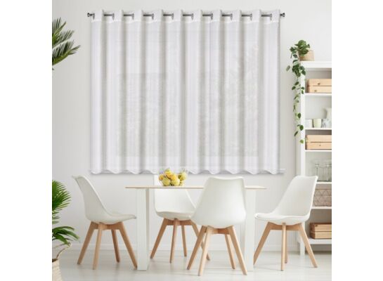 Firana na przelotkach SIBEL 300 x 160 cm biały