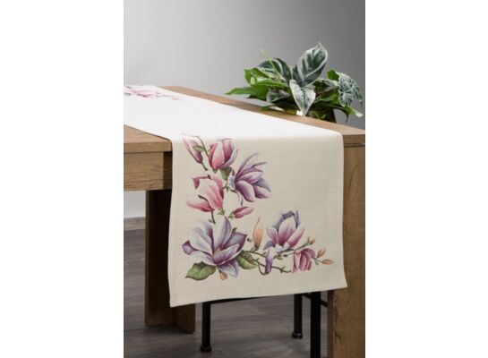 Bieżnik dekoracyjny gobelinowy 45 x 140 cm naturalny