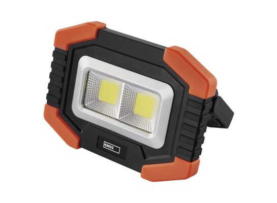 Latarka naświetlacz LED COB 350 lm 3 x AA czarno-pomarańczowy