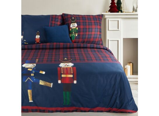 Komplet pościeli PETER 220 x 200 cm + 70 x 80 cm/x2 granatowy