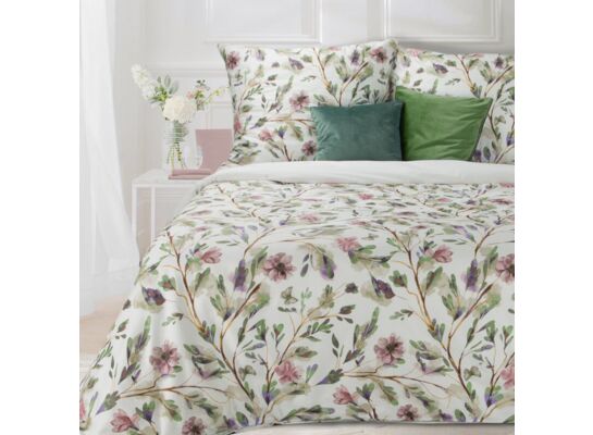 Komplet pościeli SPRING 220 x 200 cm + 70 x 80 cm/x2 biały