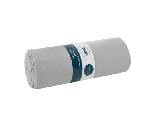 Prześcieradło z gumką BASIC 180 x 200 + 30 cm jasnoszary Eurofirany