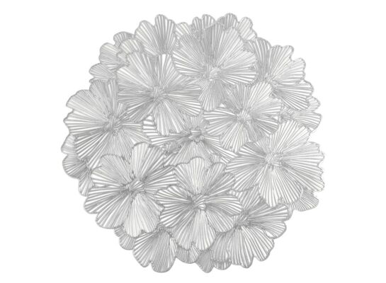 Podkładka dekoracyjna LAURA ⌀38 cm srebrny