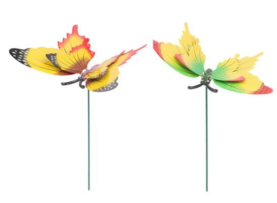 Dekoracja na piku motyl 16 cm mix wzorów