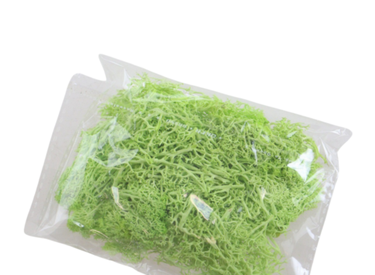 Mech dekoracyjny sztuczny 30 g jasno-zielony