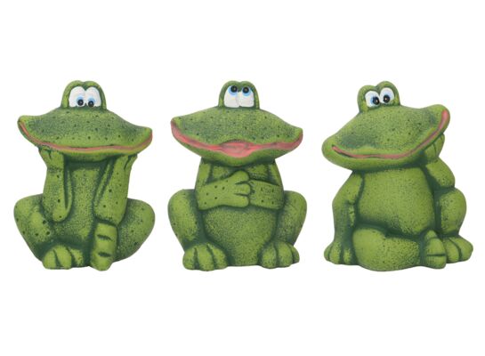 Figurka ogrodowa żaba 10 x 23 cm mix wzorów