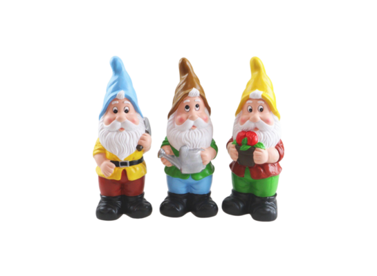 Figurka ogrodowa krasnal 15 x 38 cm mix kolorów