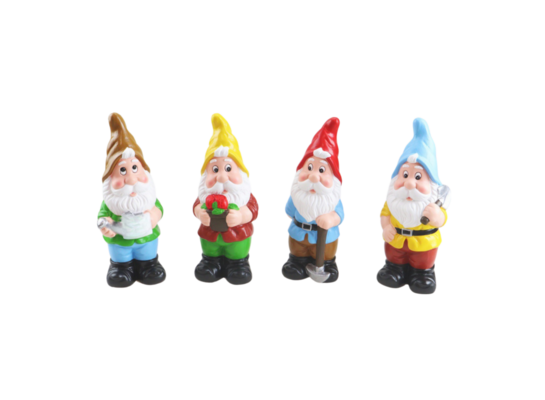 Figurka ogrodowa krasnal 10 x 30 cm mix kolorów