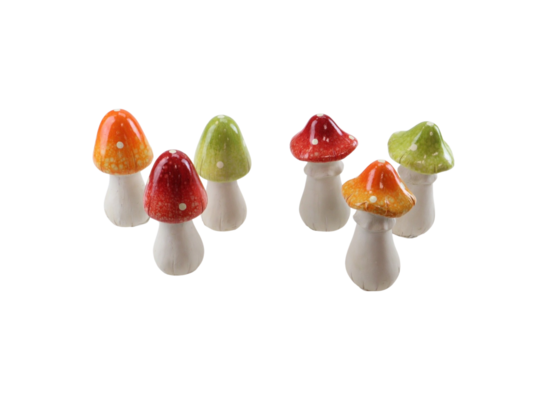 Figurka ceramiczna 9 x 15,5 cm muchomor mix kolorów