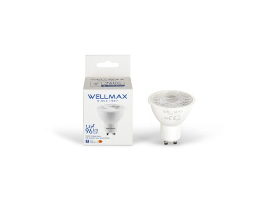 Żarówka LED GU10 1,2 W barwa zimna Wellmax