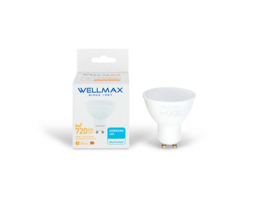 Żarówka LED GU10 8 W barwa ciepła Wellmax