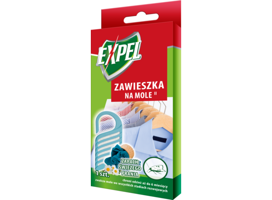 Zawieszka na mole o zapachu świeżego prania 1 szt. Expel