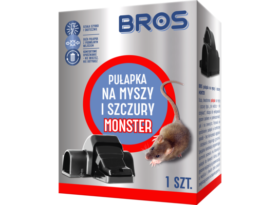 Pułapka na myszy i szczury Monster Bros