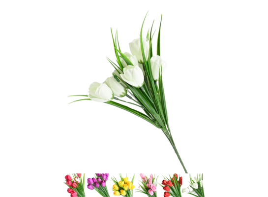 Bukiet krokusów 5 główek 30 cm mix kolorów