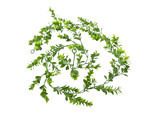 Girlanda ozdobna z liści 150 x 10 cm zielona