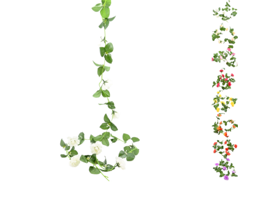 Girlanda ozdobna z różami 150 cm mix kolorów