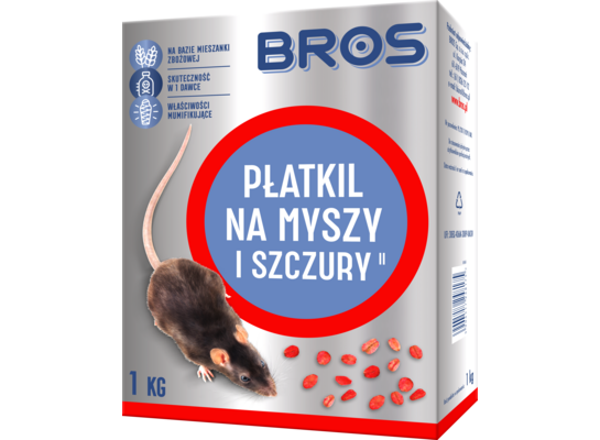 Płatkil na myszy i szczury 1kg Bros
