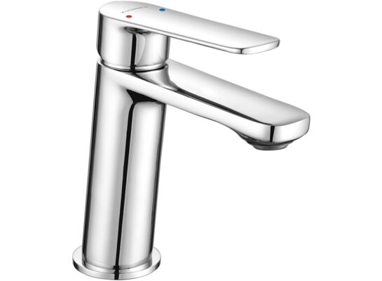 Bateria umywalkowa stojąca GAVEz korkiem chrom