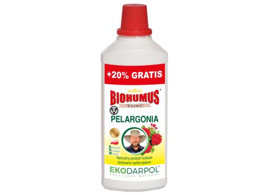 BIOHUMUS EXTRA Pelargonia 1 L + 20% gratis