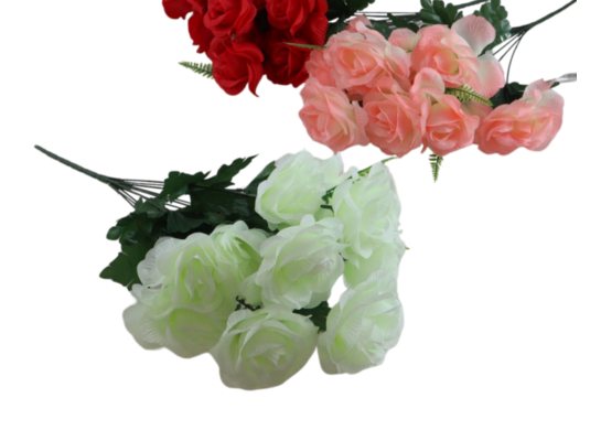 Bukiet kwiatów sztucznych 11 główek 50 cm mix kolorów