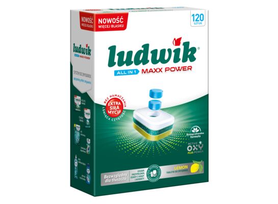 Tabletki do zmywarek ALL IN 1 MAXX POWER LEMON 120 szt. Ludwik