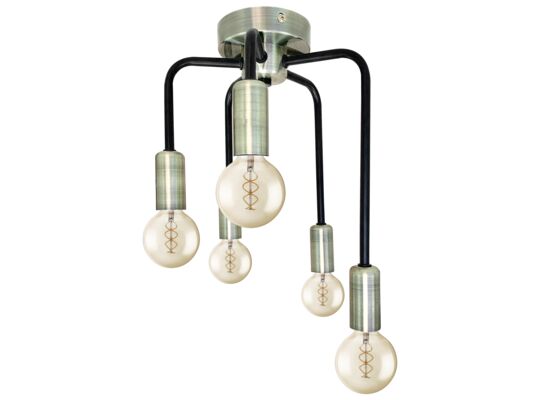 Lampa sufitowa SAGA 5 x 40 W E14 złoty mat-czarny
