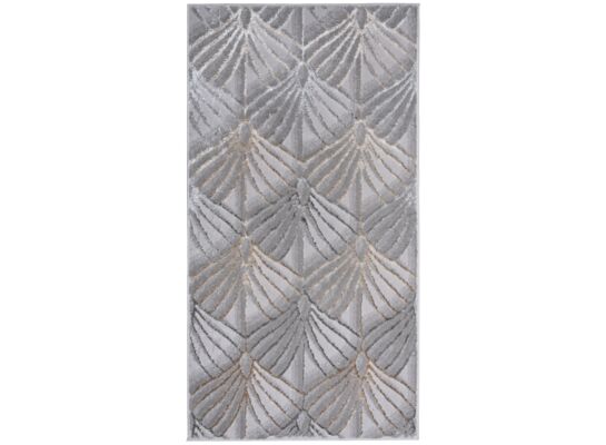 Dywan Plush 200 x 300 cm wachlarz szary