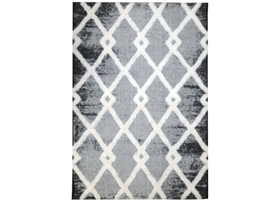 Dywan ANDES 120 x 170 cm czarno-biały