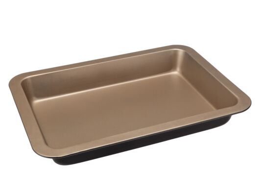 Blacha nieprzywieralna FELICIA 33 x 23 x 5,2 cm czarno-złoty