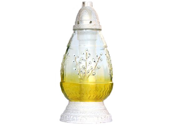 Znicz szklany 32,5 cm Z-98/Ż żółty