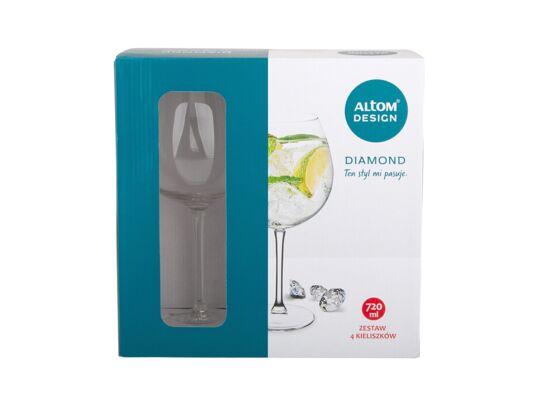 Kieliszki Diamond XXL 720 ml 4 szt.