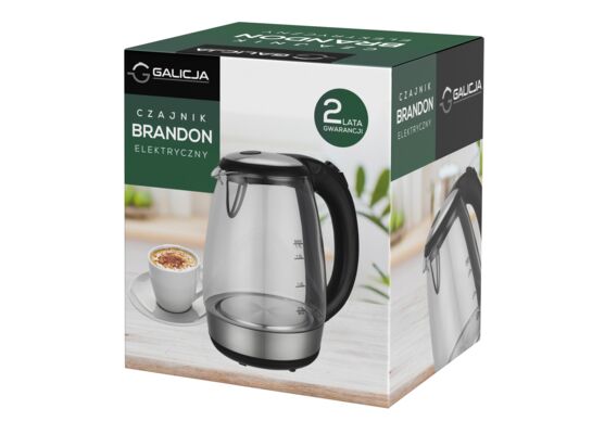 Czajnik elektryczny szklany 1,7 l BRANDON 28679