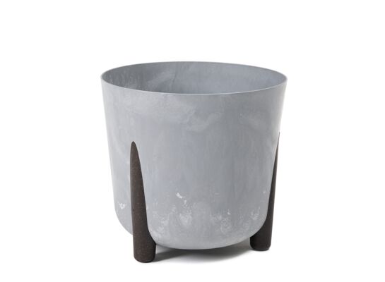 Donica FRIDA 18 cm ECO recycled szary beton