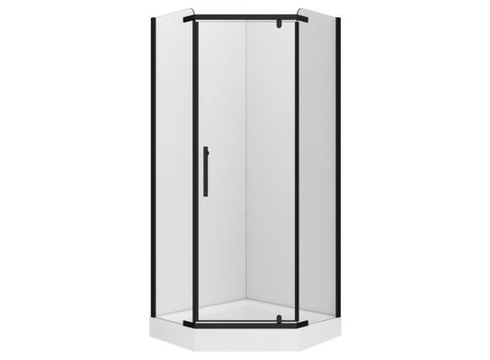 Kabina prysznicowa prosta RUBI BLACK 80 cm bez brodzika