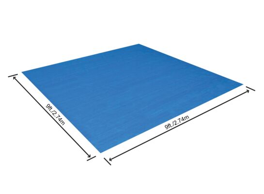 Mata pod basen 274 x 274 cm niebieska Bestway