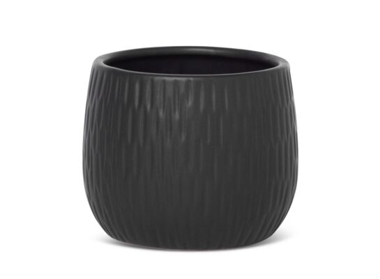 Doniczka ceramiczna MONI/02 14 x 14 x 12 cm czarny