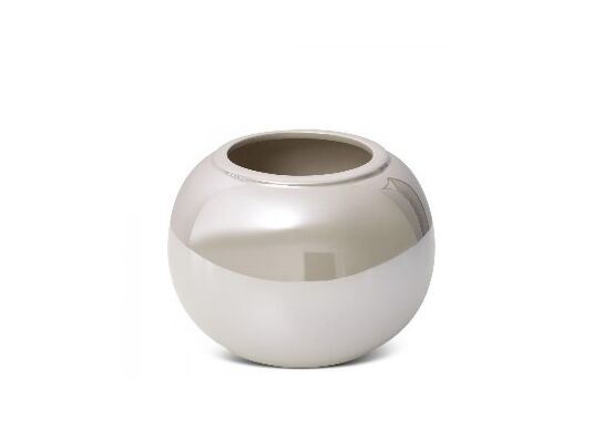 Wazon dekoracyjny SIMONA3 22 x 22 x 16 cm perłowy